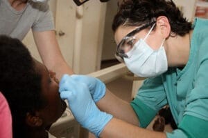 Dentists at work